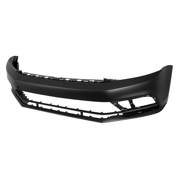 VOLKSWAGEN JETTA 2011-2018 — FRONT BUMPER PRIMED ; W/O SENSOR/WASHER HOLES; JETTA 15-18 ( EXC GLI/WOLFBURG )CAPA