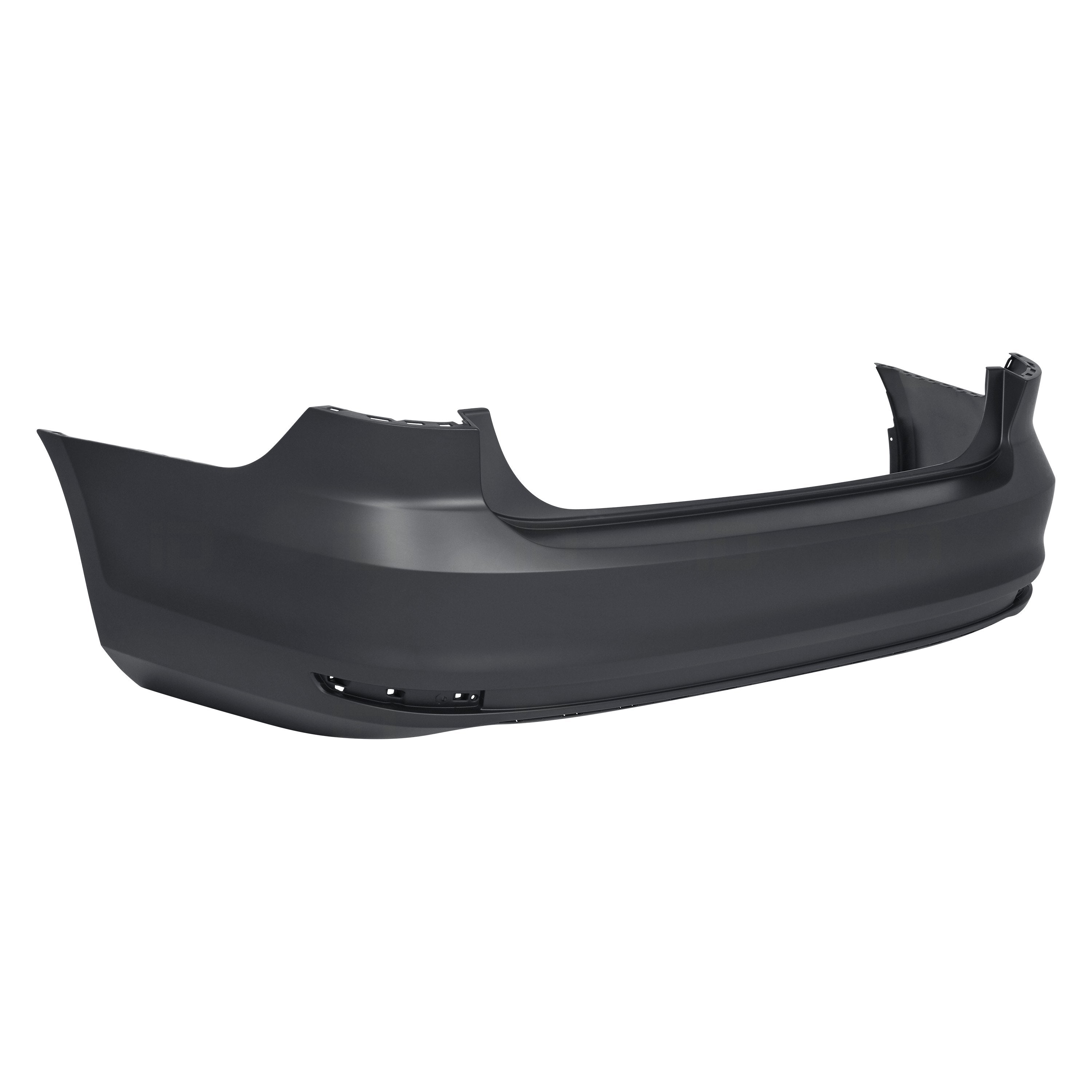 VOLKSWAGEN JETTA 2011-2018 — REAR BUMPER; W/O PARKING SENSOR HOLES; 2015-2018
