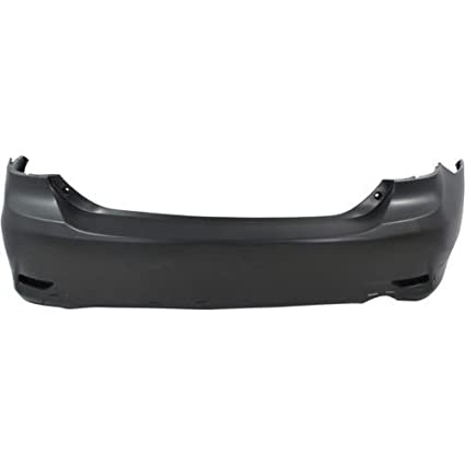 TOYOTA COROLLA 2009-2013 — REAR BUMPER PRIMED ; W/SPOILER; N-AMERICA BUILT; FOR S/XRS; SEDAN 2011-2013 CAPA