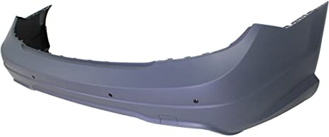 MERCEDES C-CLASS 2012-2021 — REAR BUMPER PRIMED; W/ SENSOR AND SPORT PKG ; C250/C350/ C63_AMG 2012-2015