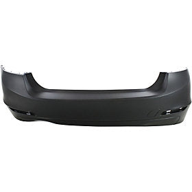 BMW 3 SERIES 2012-2018 — REAR BUMPER PRIMED; W/O DISTANCE CONTROL/MOULDING HOLE; F30/328I [GAS] SEDAN; 12-15