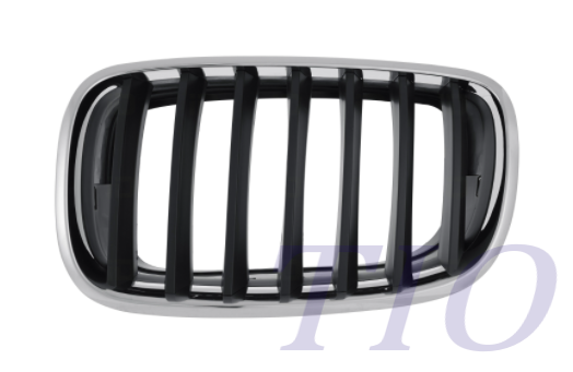 BMW X5 2007-2010 — GRILLE LH; CHROME /BLACK; FOR 3.0SI / M X5 2007-2013 & X6 M 2010-2014 / X6 35 I 2008-2012