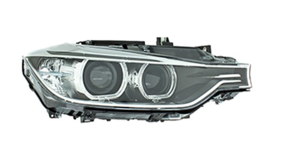 BMW 3 SERIES 2012-2018 — BI-HID HEADLIGHT RH; W/ ADAPTIVE; W/O LOGO; SEDAN 2012-2015 (OE 63117338708)