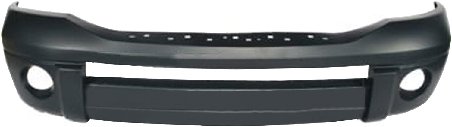 DODGE PICKUP 2002-2008 — FRONT BUMPER PRIMED; W/O CHROME INSERT; DODGE RAM1500 06-08; RAM2500-3500/MEGA CAB 06-09