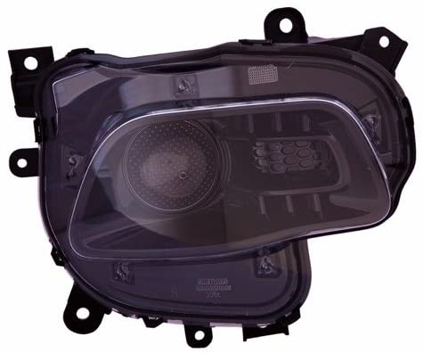 JEEP CHEROKEE 2014-2018 — HEAD LAMP HALOGEN LH; BLACK TRIM; CHEROKEE 2014-2016/TRAILHAWK 2016
