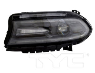 DODGE CHARGER 2015-2023 — HID HEADLIGHT LH; PROJECTOR TYPE; CODE LPQ; 2015-2018 (68214399AI)