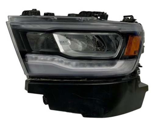 RAM RAM PICKUP-RAM 2019-2025 — LED HEADLIGHT LH; BLACK BEZEL; REFLECTOR TYPE; RAM-1500 2019-2024