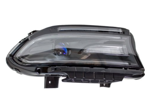 DODGE CHARGER 2015-2023 — HALOGEN HEADLIGHT RH; W/ LED DRL; W/O LOGO; CHARGER 2015