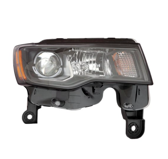 JEEP GRAND CHEROKEE 2011-2021 — HALOGEN HEADLIGHT RH; BLACK; 2017-2021/WK 2022