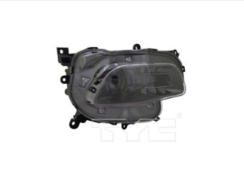 JEEP CHEROKEE 2014-2018 — HALOGEN HEAD LIGHT RH; BLACK BEZEL; CHEROKEE 2016-2018