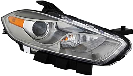 DODGE DART 2013-2016 — PASSENGER SIDE HEAD LAMP HALOGEN CHROME HOUSING 13-15