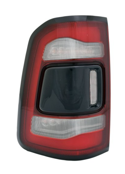 RAM RAM PICKUP-RAM 2019-2025 — LED TAIL LIGHT LH; W/O BLIND DETECTION; BLACK CENTER/TRIM; PICKUP-RAM-1500 2019-2024 (55112993AD)