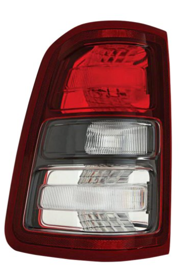 RAM RAM PICKUP-RAM 2019-2025 — HALOGEN TAIL LIGHT LH; W/O LOGO; BLACK; 1500 2019-2024