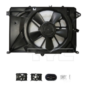 JEEP COMPASS_MP 2017-2025 — RAD/CND FAN ASSEMBLY; W/ BRUSHLESS MOTOR; 2.4L L4; 2017-2022 (OE 68249185AD)