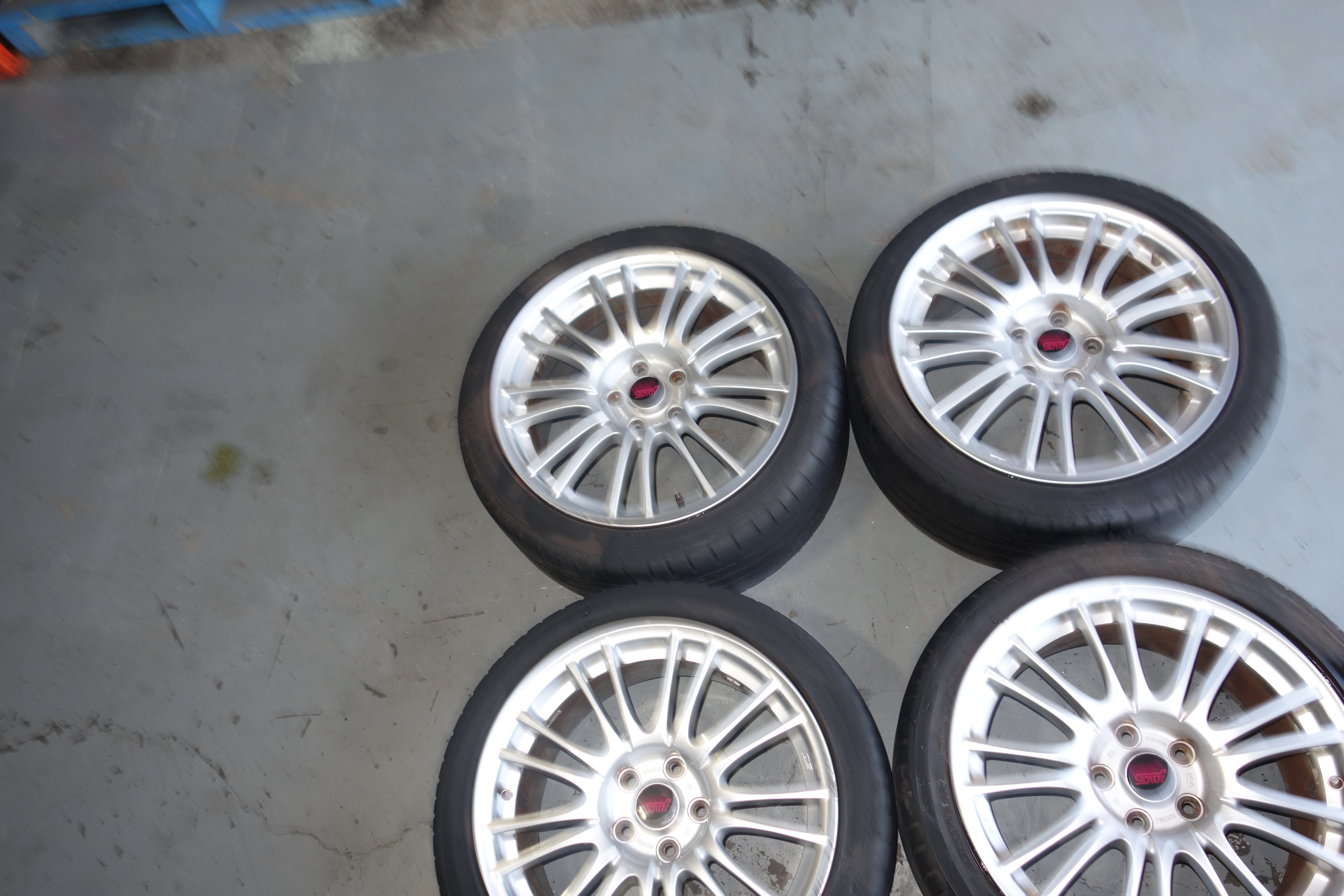 JDM Subaru Impreza WRX STi BBS Forged Rims Wheels Tires Mags GRB Light Weight 5x114.3 18x8.5 +55