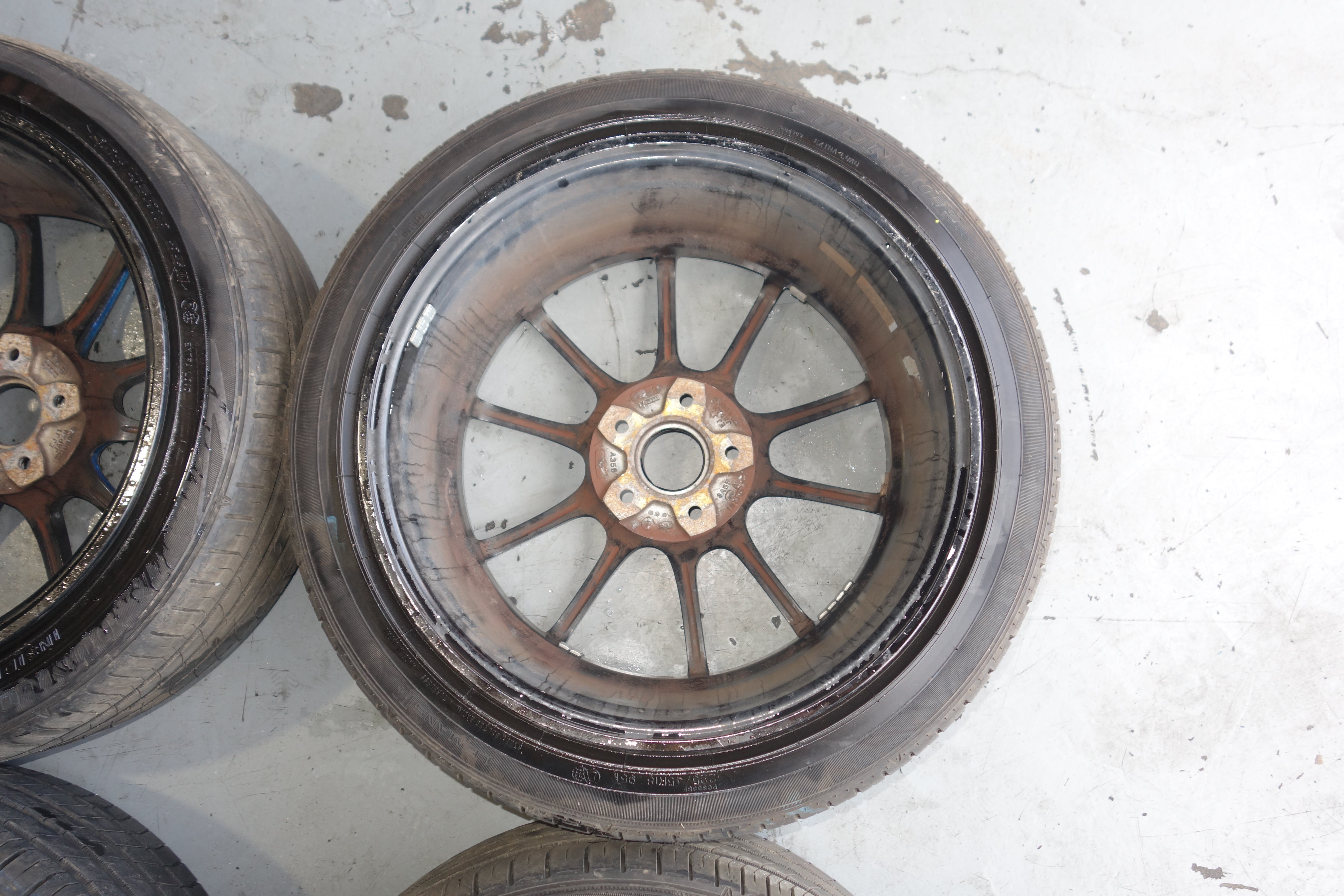 JDM WedsSport SA-55M 18x8.5 +50 5x114.3 BBM Lightweight JDM Alloy Wheels w/ 225/45R18 Tires Set