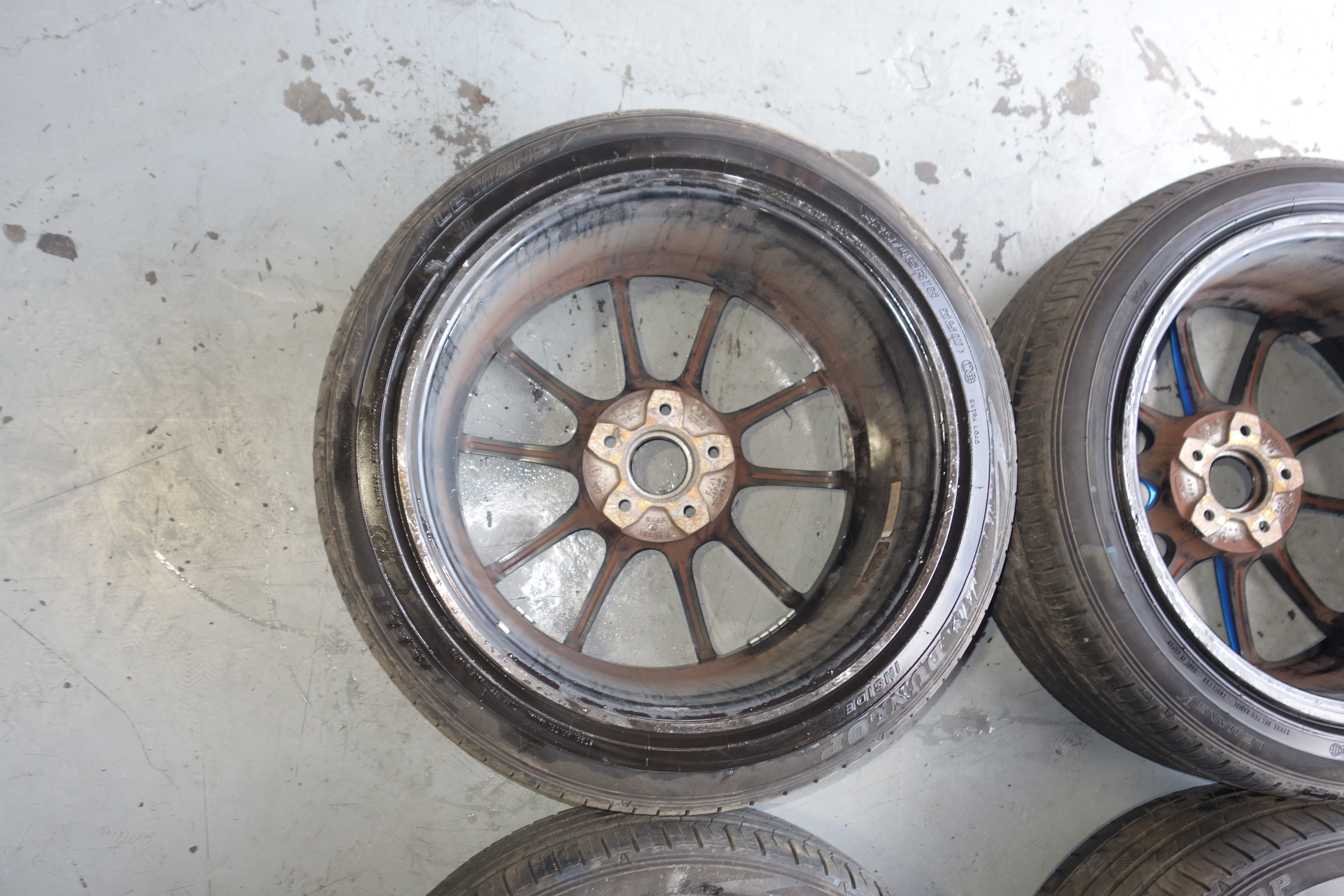 JDM WedsSport SA-55M 18x8.5 +50 5x114.3 BBM Lightweight JDM Alloy Wheels w/ 225/45R18 Tires Set