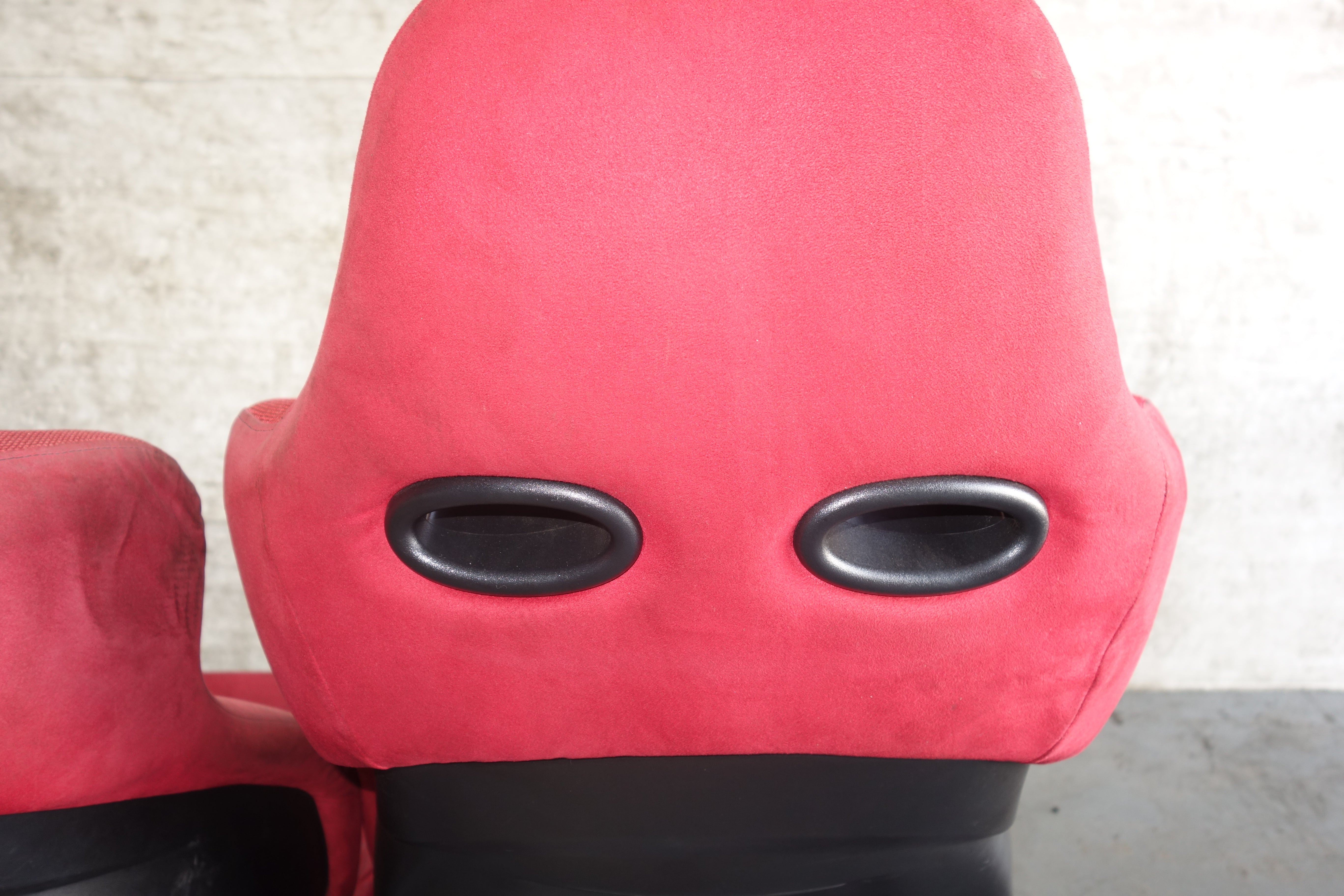 JDM Honda Civic Type R EP3 Recaro Seats Red Front Pair w/ Rails 2001–2005