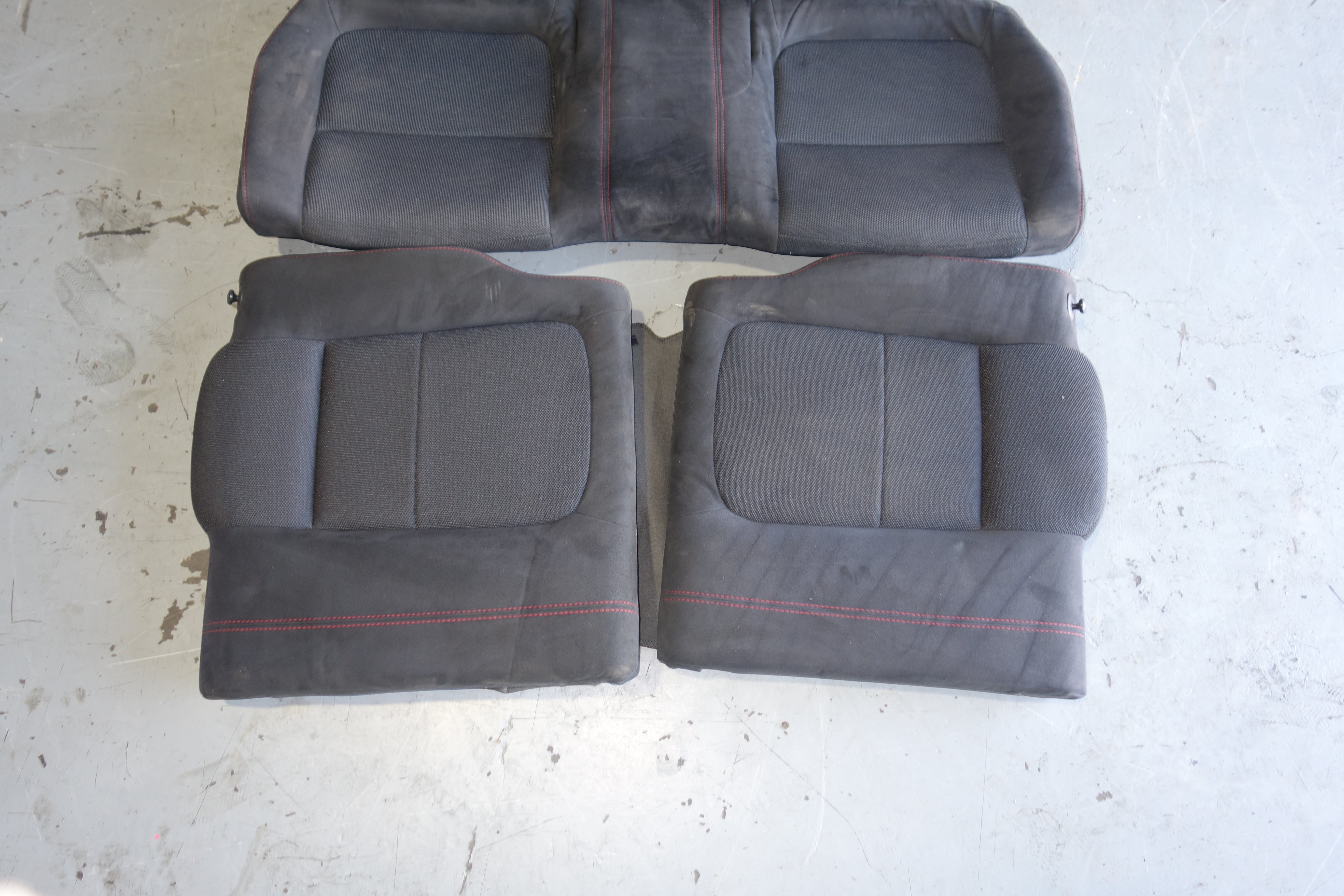 JDM Honda Integra Type R DC2 OEM Seat Set Front & Rear Black Suede 2-Door 1994–2001