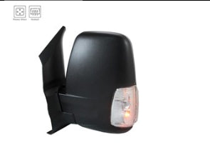 FORD TRANSIT VAN 2020-2025 — MIRROR LH; 12 PINS; TEXTURED; MEDIUM/HIGH ROOFS; POWER/BSD/POWER FOLD/SIGNAL; SHORT ARM; 2020-2025 (LK4Z-17683-EA)