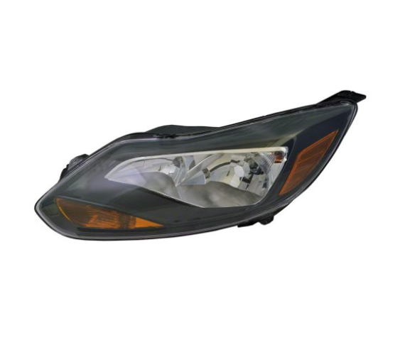 FORD FOCUS 2012-2018 — HEAD LIGHT LH; BLACK; TITANIUM MODEL; FOCUS 2012-2014
