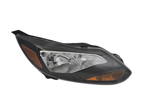 FORD FOCUS 2012-2018 — HEAD LIGHT RH; BLACK; TITANIUM MODEL; FOCUS 2012-2014 CAPA