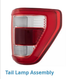 FORD PICKUP F150 2021-2023 — LED TAIL LIGHT RH; W/O ON-BOARD SCALES; W/ BSD; 2021-2023 (ML3Z13404C)