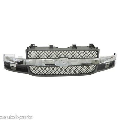CHEVROLET EXPRESS VAN 2003-2025 — GRILLE; CHROME/BLACK; FITS ALL WITH COMPOSITE HEAD LIGHTS; EXPRESS 2003-2025