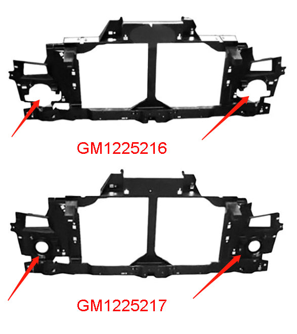 CHEVROLET EXPRESS VAN 2003-2025 — RAD. SUPPORT; W/O CHROME GRILLE; W/ SEALED BEAM-HEAD LIGHTS; EXPRESS/SAVANA 03-17 DOUBLE CHECK IMAGE