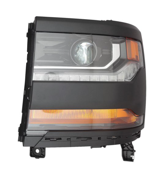 CHEVROLET SILVERADO PICKUP 2014-2018 — HID HEADLIGHT LH; W/ PAINT TO-MATCH TRIM; 1500 CUSTOM 2016-2018/1500_LD 2019 CAPA