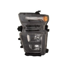 CHEVROLET SILVERADO PICKUP 2019-2025 — HALOGEN HEADLIGHT LH; W/O LOGO; 2500/3500 2020-2023 (OE 84738616)