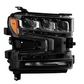 CHEVROLET SILVERADO PICKUP 2019-2025 — LED HEADLIGHT RH; W/O ADAPTIVE; SILVERADO 1500 2019-2022/LIMITED 2022