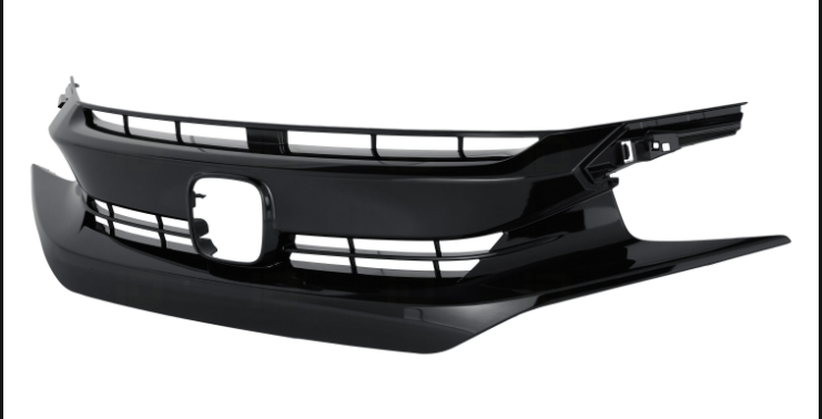 HONDA CIVIC 2016-2021 — FRONT GRILLE; BLACK; HATCHBACK 2017-2019 ( EXCEPT TYPE R/TOURING )