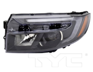 HONDA PASSPORT 2022-2025 — HEADLIGHT ASSY LH; RIDGELINE BLACK EDITION/RTL-E/TOURING (AUTO HIGH BEAM); PASSPORT 22-25; RIDGELINE 21-25 CAPA (33150T6ZA11)