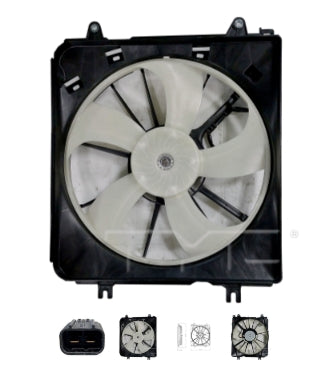 HONDA CRV/HYBRID 2023-2025 — ENGINE COOLING FAN ASSEMBLY; LEFT SIDE; 1.5L; 2023-2025 (OE 19015-68A-A01)