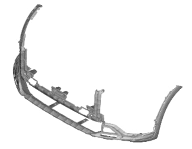HYUNDAI PALISADE 2020-2025 — FRONT LOWER BUMPER; TEXTURED BLACK; FOR LIMITED/PREFERRED/SE/SEL; 2023-2025