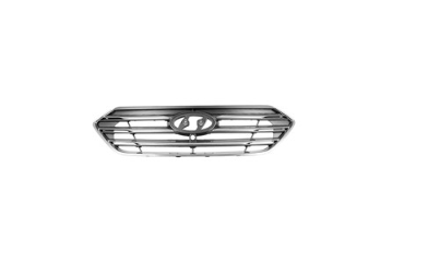 HYUNDAI SANTA FE SPORT 2013-2018 — FRONT GRILLE; GRAY/CHROME; USA BUILT; W/ CAMERA; FOR SPORT 2017-2018