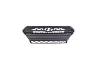 HYUNDAI ACCENT 2018-2022 — GRILLE; W/O AUTO-BRAKE; CHROME FRAME/BLACK BARS; SEDAN 18-22/HBACK 18-20