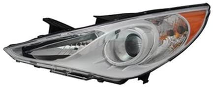 HYUNDAI SONATA 2011-2014 — HALOGEN HEAD LIGHT LH; WHITE BEZEL; GL AND GLS MODEL; SONATA 2011-2014 ( EXCEPT HYBRID) CAPA