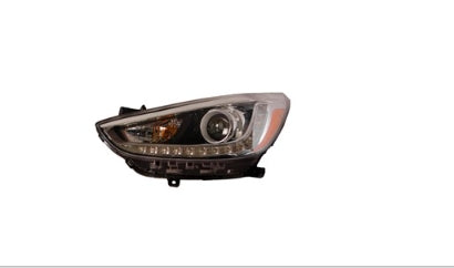 HYUNDAI ACCENT 2012-2017 — HALOGEN HEADLIGHT LH; W/ LED ACCENT; PROJECTOR TYPE; SEDAN/HBACK 2014-2017 CAPA