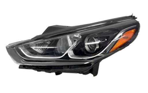 HYUNDAI SONATA 2018-2019 — HALOGEN HEADLAMP LH; W/O LED DAYTIME RUNNING-LAMP ; SONATA 2018-2019
