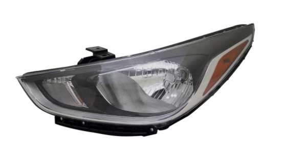 HYUNDAI ACCENT 2018-2022 — HALOGEN HEADLIGHT LH; ACCENT SEDAN 2018-2020