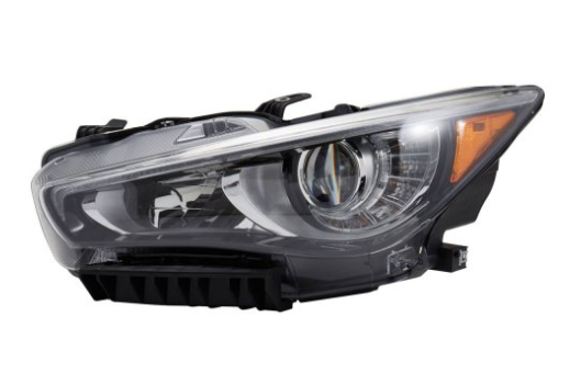 INFINITI Q50 2014-2023 — HEADLIGHT LH; W/O ADAPTIVE; Q50 SEDAN/HYB 2014-2017 CAPA (260604HB0A)