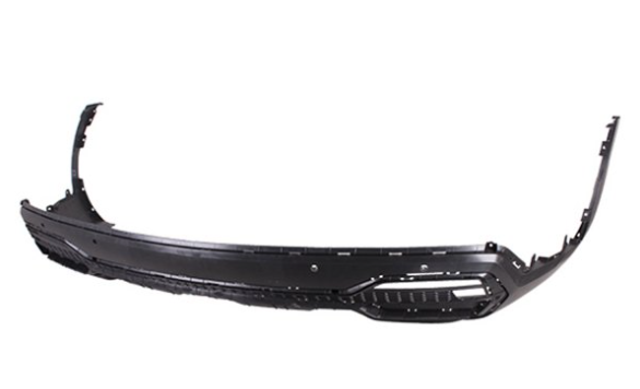 KIA SORENTO 2021-2023 — REAR LOWER BUMPER; BLACK W/ TRIM; FOR GAS 2-PIECE S/EX/SX; SORENTO 2021-2023 CAPA