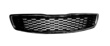 KIA FORTE 2017-2018 — FRONT GRILLE; BLACK/SMOKED FRAME; FORTE SEDAN 2017-2018