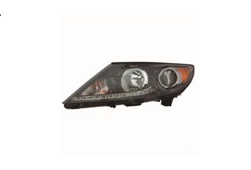 KIA SPORTAGE 2011-2016 — HALOGEN HEADLIGHT LH; W/O LED ACCENT; SX 11-16; EX 11-12; BASE 2013 (SAME AS KI2502149)