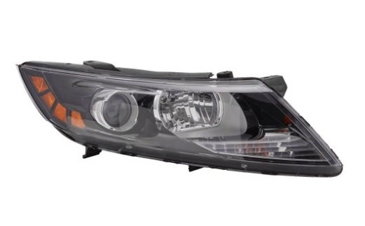 KIA OPTIMA 2011-2015 — HALOGEN HEADLIGHT RH; KOREAN BUILT; OPTIMA (2006-) 2011-2013 ( EXCEPT HYB )