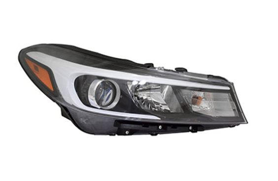 KIA FORTE 2017-2018 — HALOGEN HEADLIGHT RH; W/O LED ACCENT; FORTE/HBACK 2017-2018 ( TO 07/2017 )