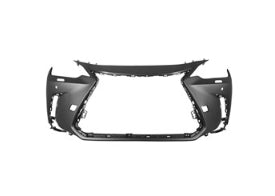 LEXUS NX350/H 2022-2025 — FRONT BUMPER PRIMED; N-AMERICA BUILT; W/ 4 SENSORS & WASHERS; W/O F-SPORT; NX250/350/350H/450H 2022-2024 CAPA