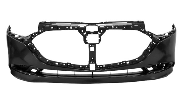 MAZDA MZ 3 2019-2025 — FRONT BUMPER PRIMED; W/O SENSORS; SEDAN 2019-2025